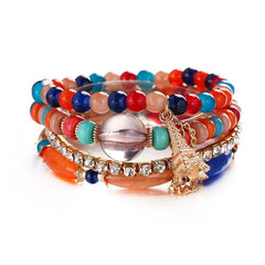 amazing price Crystal Bead Bracelets for Women Vintage Bracelet Female Tassel Natural Stone Charms Wristband pulseira feminina