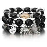 amazing price Crystal Bead Bracelets for Women Vintage Bracelet Female  Tassel Natural Stone Charms Wristband  pulseira feminina